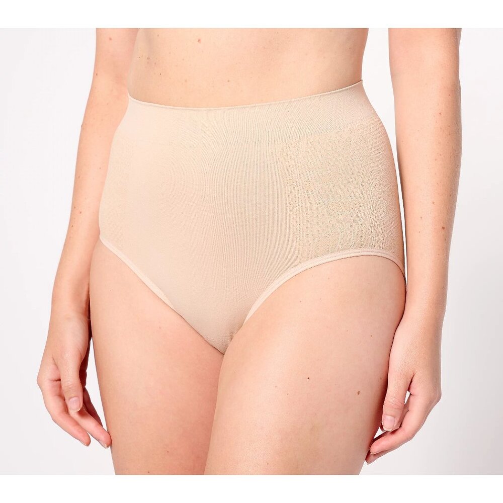 A606736 Breezies Seamless Lace Comfort Set Of Full 3 Size 3X Sunbeige L/N - Picture 2 of 4